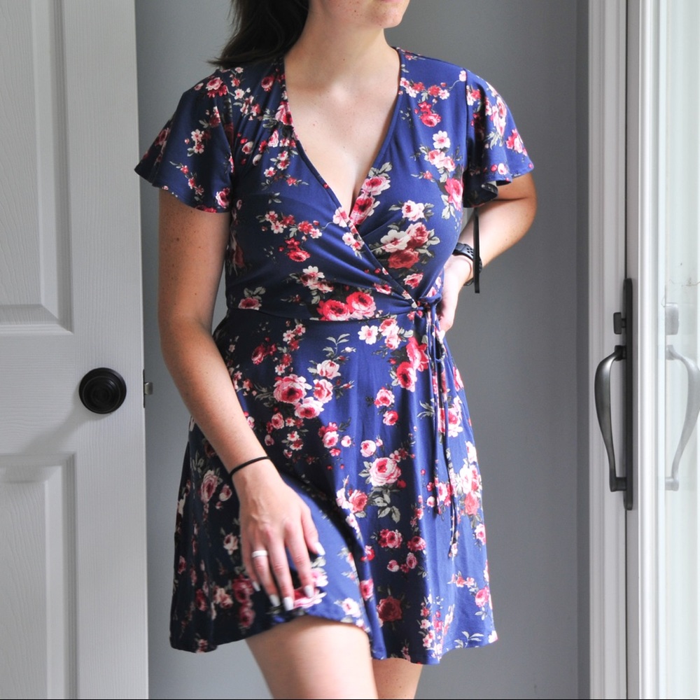 Blue Floral Dress